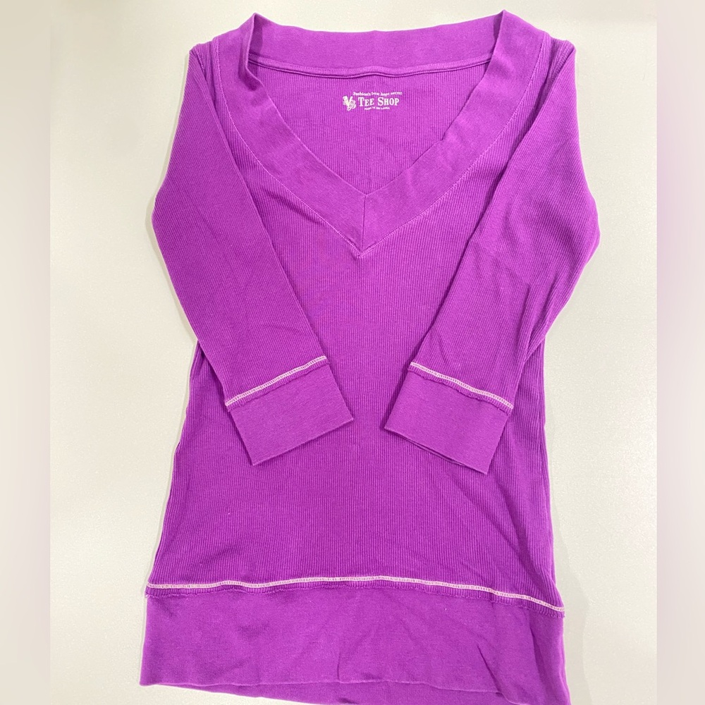 Victoria’s Secret Purple V-Neck 3/4 Sleeve Top